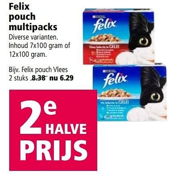 Aanbiedingen Felix pouch multipacks - Felix - Geldig van 01/05/2017 tot 07/05/2017 bij Welkoop