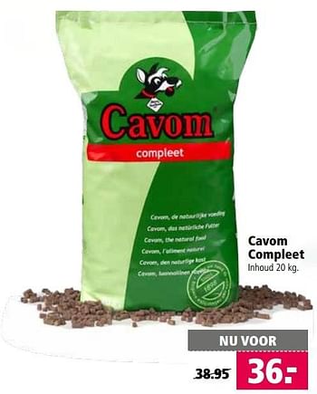 Aanbiedingen Cavom compleet - Cavom - Geldig van 01/05/2017 tot 07/05/2017 bij Welkoop