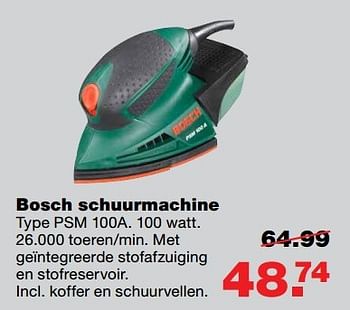 Aanbiedingen Bosch schuurmachine - Bosch - Geldig van 01/05/2017 tot 07/05/2017 bij Praxis