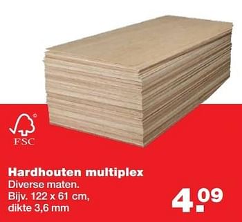 Aanbiedingen Hardhouten multiplex - Huismerk - Praxis - Geldig van 01/05/2017 tot 07/05/2017 bij Praxis