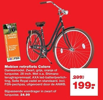 Aanbiedingen Mobion retrofiets colore - Huismerk - Praxis - Geldig van 01/05/2017 tot 07/05/2017 bij Praxis