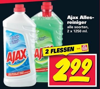 Aanbiedingen Ajax alles- reiniger - Ajax - Geldig van 01/05/2017 tot 07/05/2017 bij Nettorama