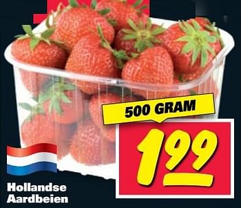 Aanbiedingen Hollandse aardbeien - Huismerk - Nettorama - Geldig van 01/05/2017 tot 07/05/2017 bij Nettorama