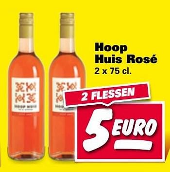 Aanbiedingen Hoop huis rosé - Rosé wijnen - Geldig van 01/05/2017 tot 07/05/2017 bij Nettorama