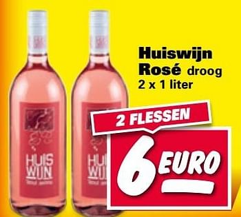 Aanbiedingen Huiswijn rosé - Rosé wijnen - Geldig van 01/05/2017 tot 07/05/2017 bij Nettorama