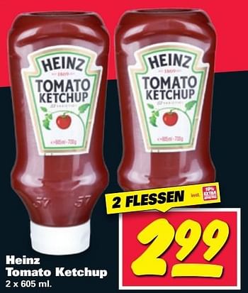 Aanbiedingen Heinz tomato ketchup - Heinz - Geldig van 01/05/2017 tot 07/05/2017 bij Nettorama