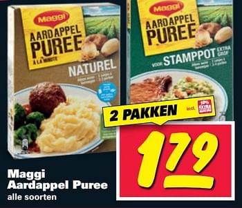 Aanbiedingen Maggi aardappel puree - MAGGI - Geldig van 01/05/2017 tot 07/05/2017 bij Nettorama