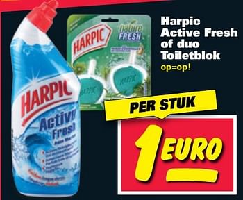 Aanbiedingen Harpic active fresh of duo toiletblok - Harpic - Geldig van 01/05/2017 tot 07/05/2017 bij Nettorama