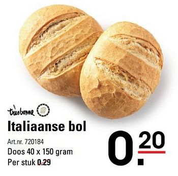 Aanbiedingen Italiaanse bol - TRESBONNE - Geldig van 20/04/2017 tot 08/05/2017 bij Sligro