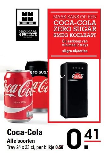 Aanbiedingen Coca-cola - Coca Cola - Geldig van 20/04/2017 tot 08/05/2017 bij Sligro