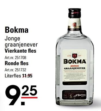 Aanbiedingen Bokma jonge graanjenever - BOKMA - Geldig van 20/04/2017 tot 08/05/2017 bij Sligro