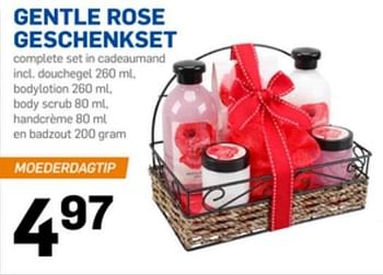 Aanbiedingen Gentle rose geschenkset - Huismerk - Action - Geldig van 04/05/2017 tot 09/05/2017 bij Action