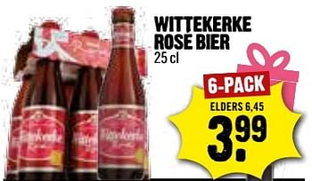 Aanbiedingen Wittekerke rose bier - Wittekerke - Geldig van 07/05/2017 tot 13/05/2017 bij Dirk III
