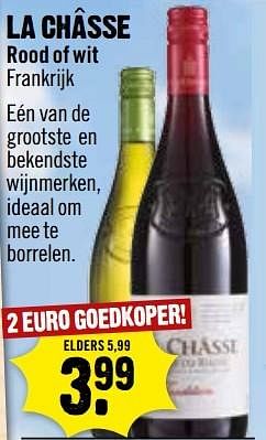 Aanbiedingen La châsse rood of wit frankrijk - Witte wijnen - Geldig van 07/05/2017 tot 13/05/2017 bij Dirk III