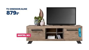 Aanbiedingen Tv-dressoir aline - Huismerk - INhouse - Geldig van 05/05/2017 tot 12/05/2017 bij INhouse