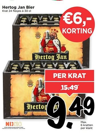 Aanbiedingen Hertog jan bier - Hertog Jan - Geldig van 07/05/2017 tot 13/05/2017 bij Vomar