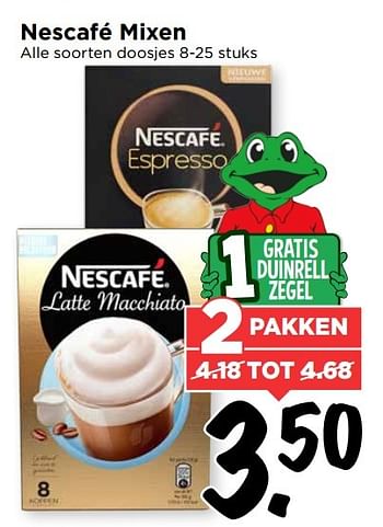 Aanbiedingen Nescafé mixen - Nescafe - Geldig van 07/05/2017 tot 13/05/2017 bij Vomar