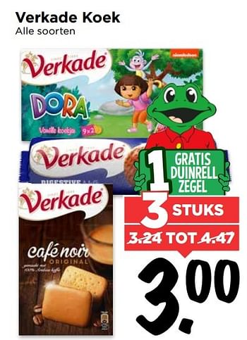Aanbiedingen Verkade koek - Verkade - Geldig van 07/05/2017 tot 13/05/2017 bij Vomar