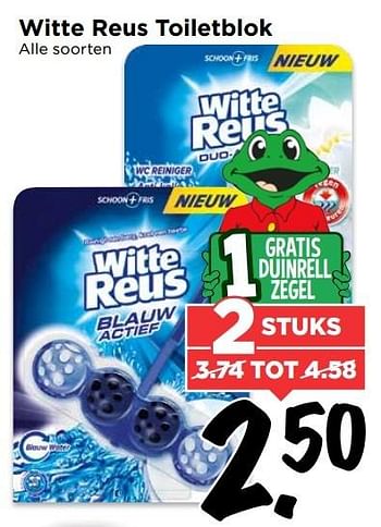 Aanbiedingen Witte reus toiletblok - Witte reus - Geldig van 07/05/2017 tot 13/05/2017 bij Vomar