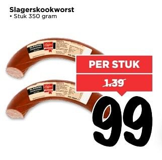 Aanbiedingen Slagerskookworst - Huismerk Vomar - Geldig van 07/05/2017 tot 13/05/2017 bij Vomar