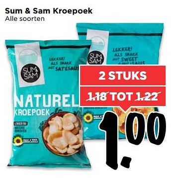 Aanbiedingen Sum + sam kroepoek - Sum&amp;Sam - Geldig van 07/05/2017 tot 13/05/2017 bij Vomar