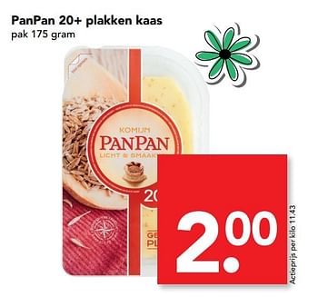 Aanbiedingen Panpan 20+ plakken kaas - Huismerk deen supermarkt - Geldig van 07/05/2017 tot 13/05/2017 bij Deen Supermarkten