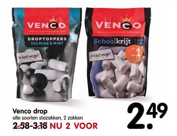 Aanbiedingen Venco drop - Venco - Geldig van 07/05/2017 tot 13/05/2017 bij Em-té