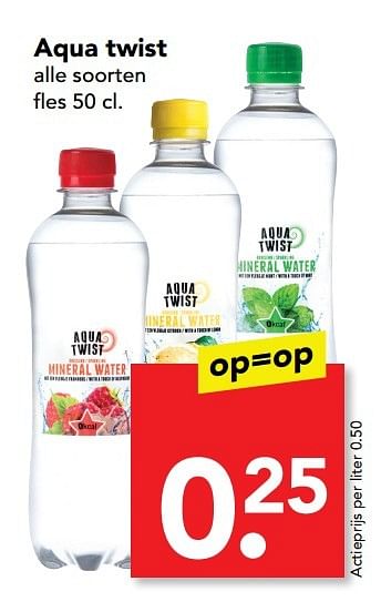 Aanbiedingen Aqua twist - Aqua - Geldig van 07/05/2017 tot 13/05/2017 bij Deen Supermarkten