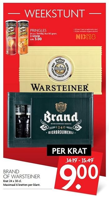 Aanbiedingen Brand of warsteiner - Huismerk - Deka Markt - Geldig van 07/05/2017 tot 13/05/2017 bij Deka Markt