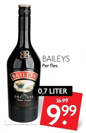 Aanbiedingen Baileys original - Baileys - Geldig van 07/05/2017 tot 13/05/2017 bij Deka Markt