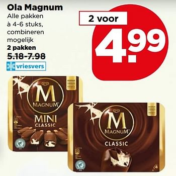 Aanbiedingen Ola magnum - Ola - Geldig van 07/05/2017 tot 13/05/2017 bij Plus