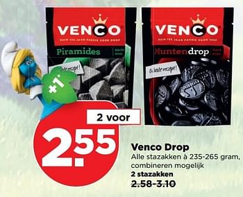 Aanbiedingen Venco drop - Venco - Geldig van 07/05/2017 tot 13/05/2017 bij Plus