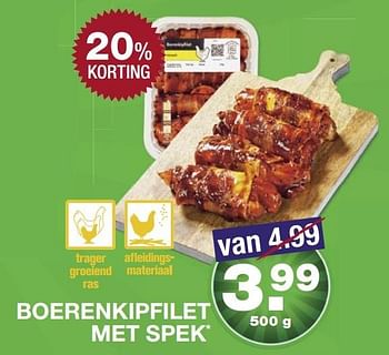 Aanbiedingen Boerenkipfilet met spek - Huismerk - Aldi - Geldig van 08/05/2017 tot 13/05/2017 bij Aldi