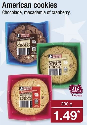 Aanbiedingen American cookies - All American - Geldig van 08/05/2017 tot 13/05/2017 bij Aldi