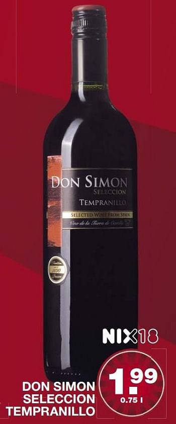 Aanbiedingen Don simon seleccion tempranillo - Rode wijnen - Geldig van 08/05/2017 tot 13/05/2017 bij Aldi