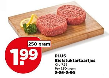 Aanbiedingen Plus biefstuktartaartjes - Huismerk - Plus - Geldig van 07/05/2017 tot 13/05/2017 bij Plus