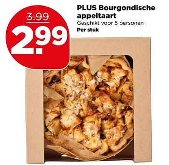 Aanbiedingen Plus bourgondische appeltaart - Huismerk - Plus - Geldig van 07/05/2017 tot 13/05/2017 bij Plus
