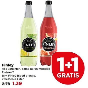 Aanbiedingen Finley blood orange - Finley - Geldig van 07/05/2017 tot 13/05/2017 bij Plus