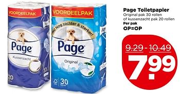 Aanbiedingen Page toiletpapier - Page - Geldig van 07/05/2017 tot 13/05/2017 bij Plus