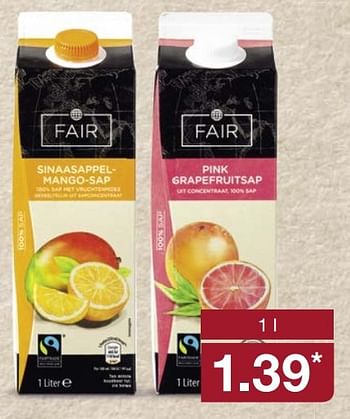 Aanbiedingen Pink grapefruitsap - Fair Trade - Geldig van 08/05/2017 tot 13/05/2017 bij Aldi