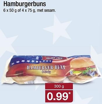 Aanbiedingen Hamburgerbuns - TRADER JOE’S - Geldig van 08/05/2017 tot 13/05/2017 bij Aldi