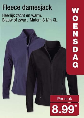 Aanbiedingen Fleece damesjack - Huismerk - Aldi - Geldig van 08/05/2017 tot 13/05/2017 bij Aldi