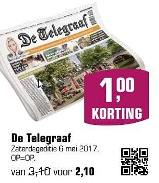 Aanbiedingen De telegraaf zaterdageditie 6 mei 2017 - Huismerk - Primera - Geldig van 23/04/2017 tot 14/05/2017 bij Primera