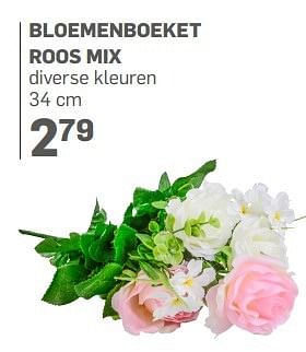 Aanbiedingen Bloemenboeket roos mix - Huismerk - Action - Geldig van 21/04/2017 tot 14/05/2017 bij Action