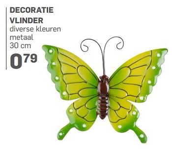 Aanbiedingen Decoratie vlinder - Huismerk - Action - Geldig van 21/04/2017 tot 14/05/2017 bij Action