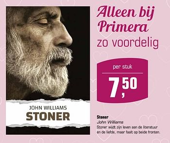 Aanbiedingen Stoner john williams - Huismerk - Primera - Geldig van 23/04/2017 tot 14/05/2017 bij Primera