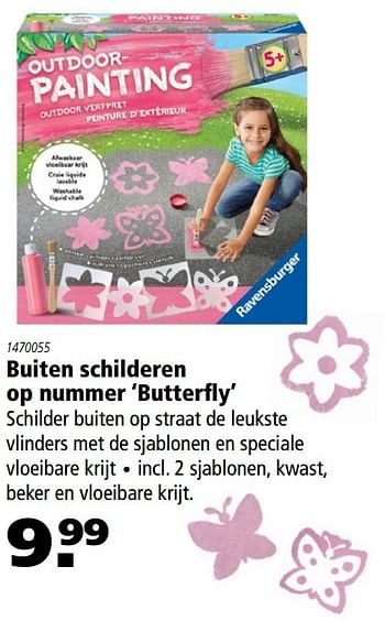 Aanbiedingen Buiten schilderen op nummer butterfly - Huismerk - Marskramer - Geldig van 27/04/2017 tot 14/05/2017 bij Marskramer