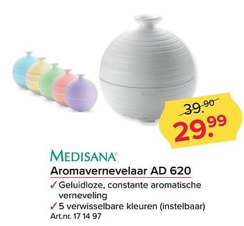 Aanbiedingen Medisana aromavernevelaar ad 620 - Medisana - Geldig van 01/05/2017 tot 14/05/2017 bij Kijkshop