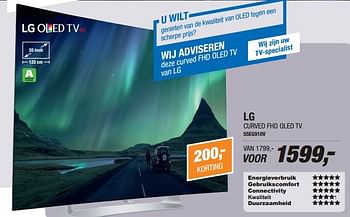 Aanbiedingen Lg curved fhd oled tv 55eg910v - LG - Geldig van 01/05/2017 tot 14/05/2017 bij Electro World