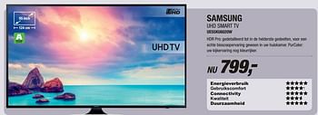 Aanbiedingen Samsung uhd smart tv ue55ku6020w - Samsung - Geldig van 01/05/2017 tot 14/05/2017 bij Electro World